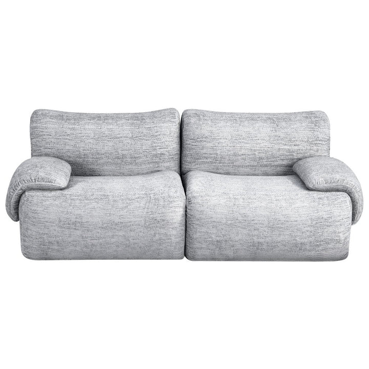 Dune 2 Seater Sofa – No Assembly, Light Grey – product view 3