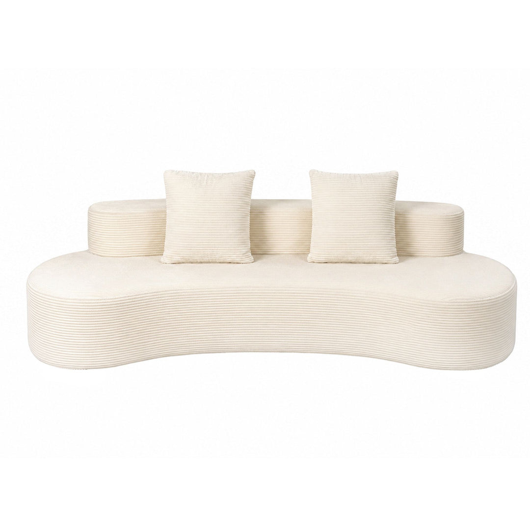 Cloud 228cm Modular Sofa Bed | 4-Seater, Boneless Corduroy, No Assembly Required | Greenora Living Australia