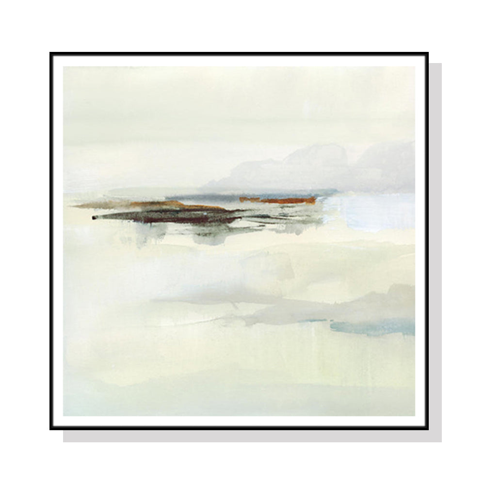 Atmospheric Edge Canvas Wall Art – Black Float Frame 40x40cm - Greenora Living