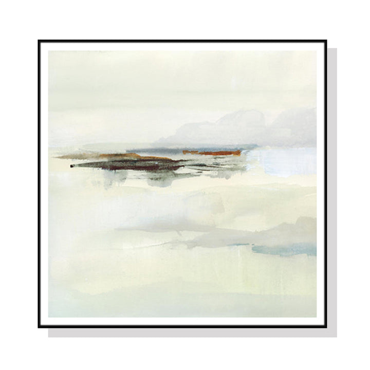 Atmospheric Edge Canvas Wall Art – Black Float Frame 40x40cm - Greenora Living