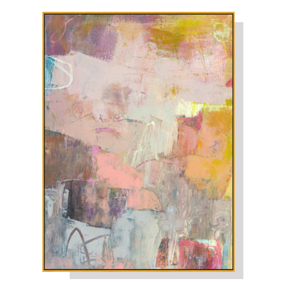 Lann II Canvas Wall Art – Gold Float Frame 40x60cm - Greenora Living