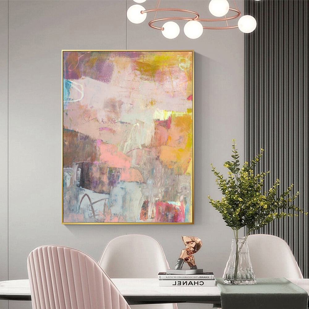 Lann II Canvas Wall Art – Gold Float Frame 40x60cm - Greenora Living