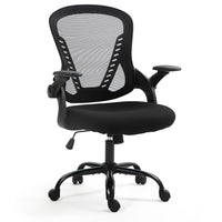 Ergonomic Mesh Office Chair | Black, Adjustable Armrests & SGS Gas Lift | Greenora Living Australia