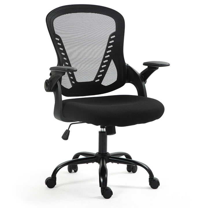 Ergonomic Mesh Office Chair – Adjustable Armrests &amp; Recline | SGS Gas Lift | 120kg | Black - Greenora Living