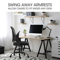Ergonomic Mesh Office Chair | Black, Adjustable Armrests & SGS Gas Lift | Greenora Living Australia
