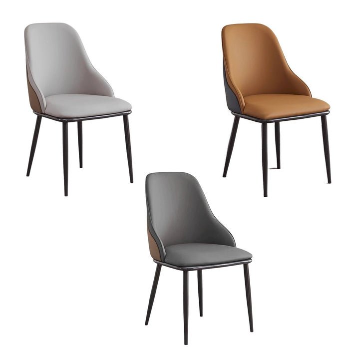 Siena Upholstered Armchair Set of 2 – Orange – product view 4