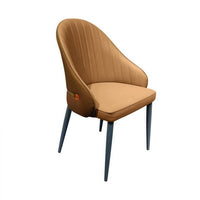 Havana Tufted Armchairs Set of 2 | Brown PU Leather, Mid-Century | Greenora Living Australia