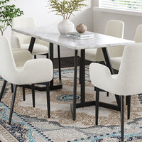 Carrara Black Dining Table | Greenora Living Australia