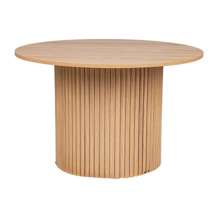 Luxe Ribbed Round Coffee Table – Natural – product view 8