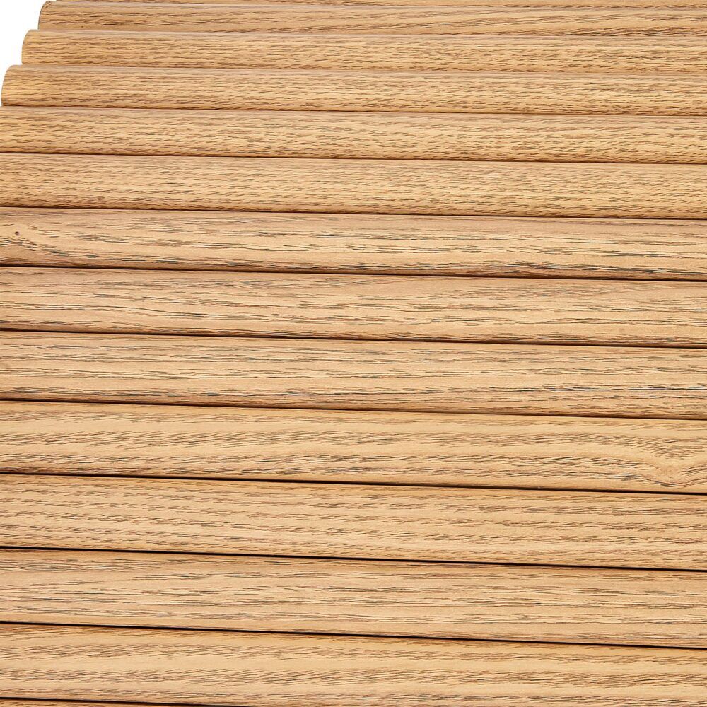 Luxe Ribbed Round Coffee Table – Natural – product view 10