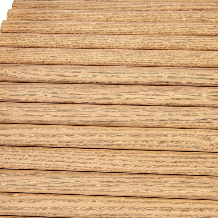 Luxe Ribbed Round Coffee Table – Natural – product view 10
