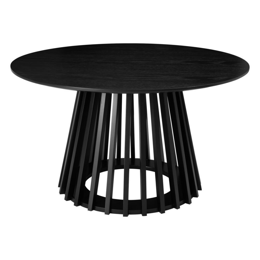 Palmer Slatted Sphere Coffee Table – Black – product view 5