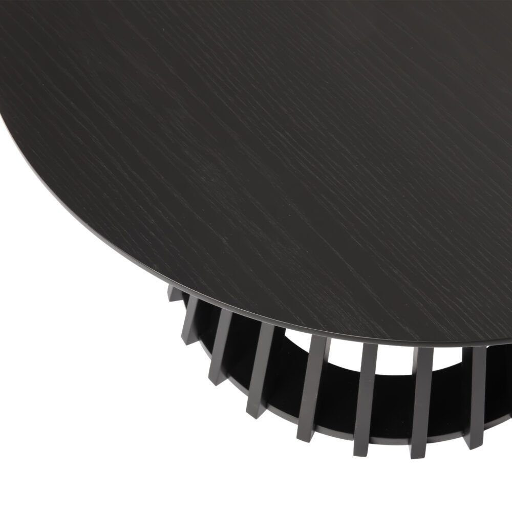 Palmer Slatted Sphere Coffee Table – Black – product view 7