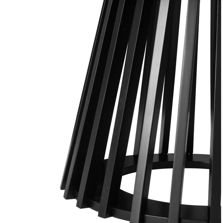 Palmer Slatted Sphere Coffee Table – Black – product view 10