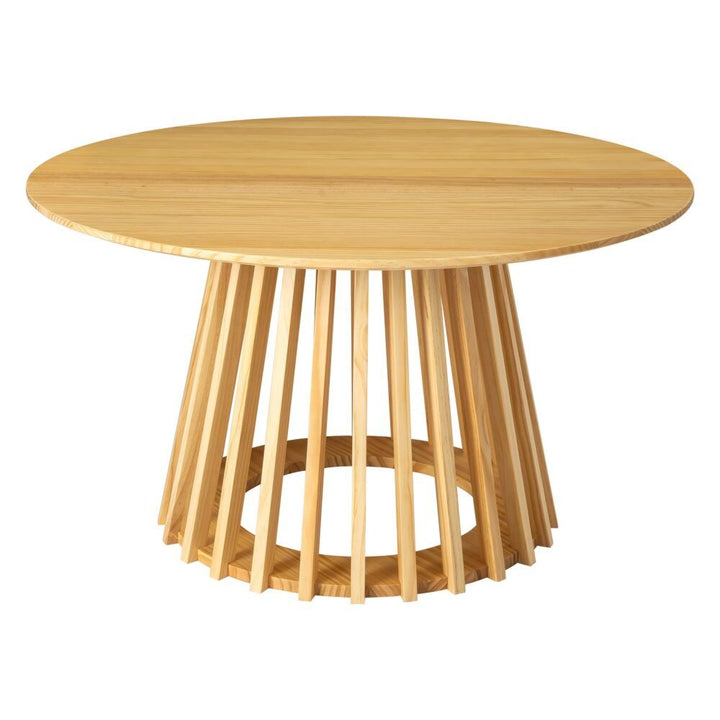Palmer Coastal Slatted Coffee Table – Natural – product view 7