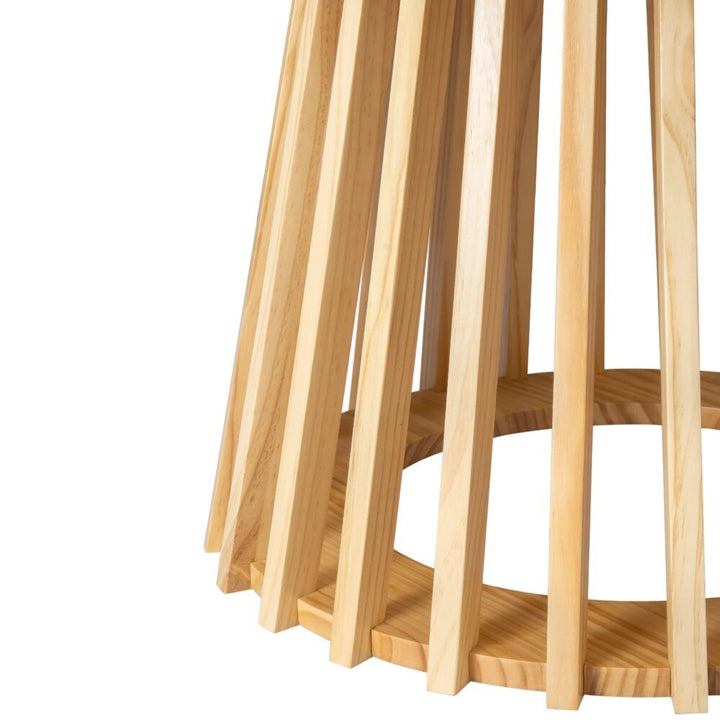 Palmer Coastal Slatted Coffee Table – Natural – product view 13