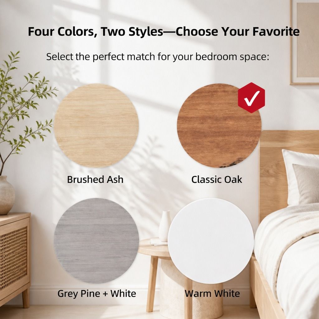 Tavi Walnut Bedside Table – 2 Drawers &amp; Tray Top – product view 6