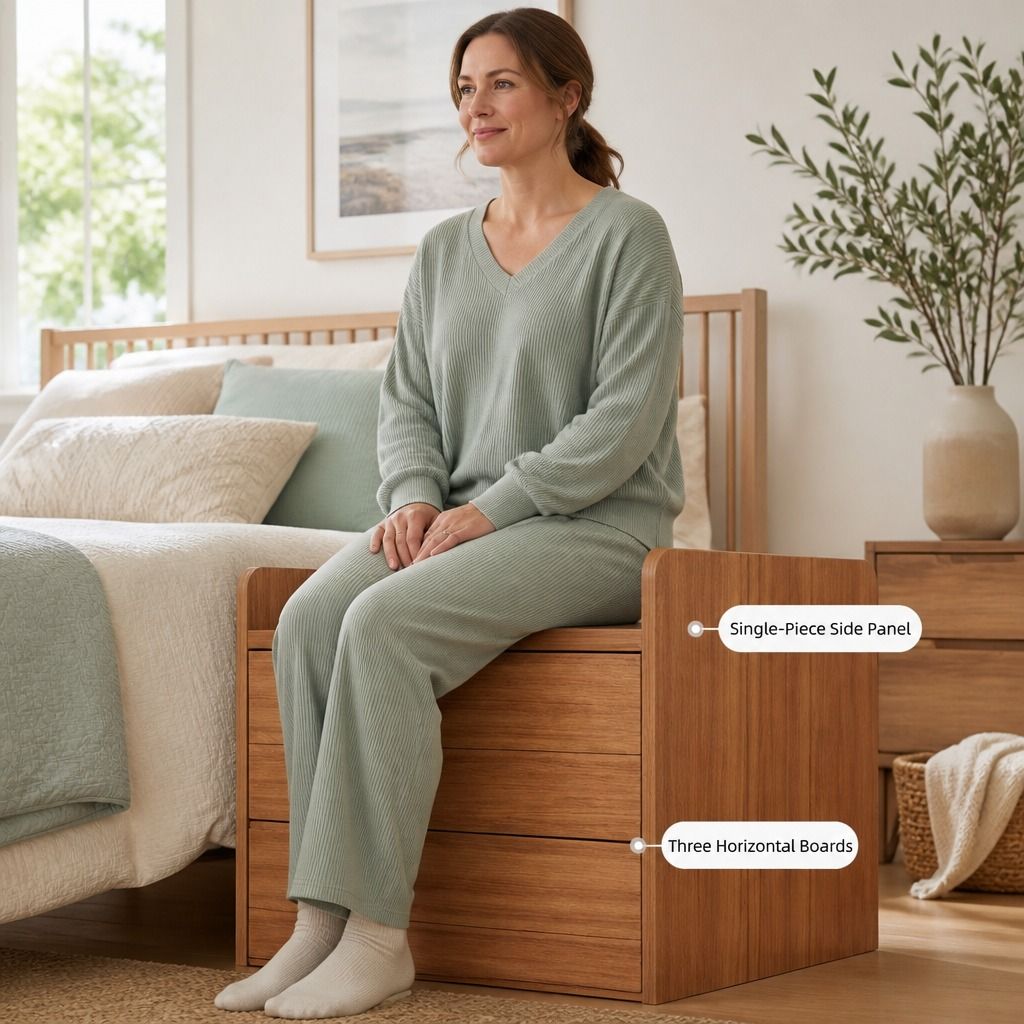 Tavi Walnut Bedside Table – 2 Drawers &amp; Tray Top – product view 8