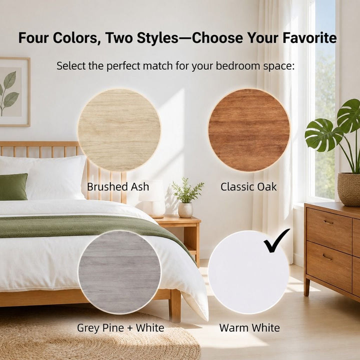 Marlow Light Grey Bedside Table – 3 Drawers – product view 6