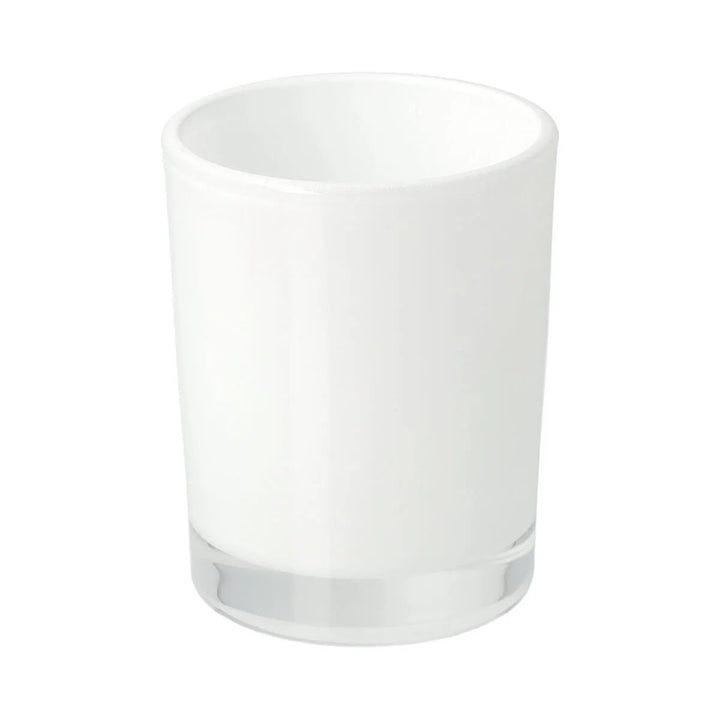 Frosted White Glass Tealight Candle Holders – Set of 20 | 6.5cm - Greenora Living