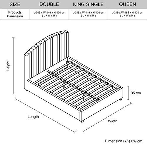 Rose Petal King Single Bed Frame – Pink Velvet Quilted Headboard &amp; Upholstered Footboard - Greenora Living