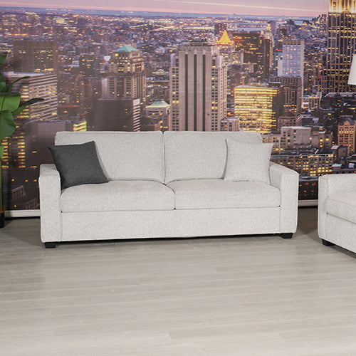 Milano 3-Seater Sofa with Pocket Springs and Multilayer Foam in Grey Fabric - Greenora Living