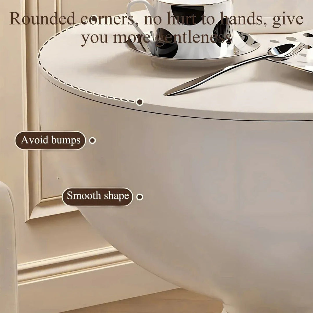 Teddy Mobile Storage Side Table – White – product view 8