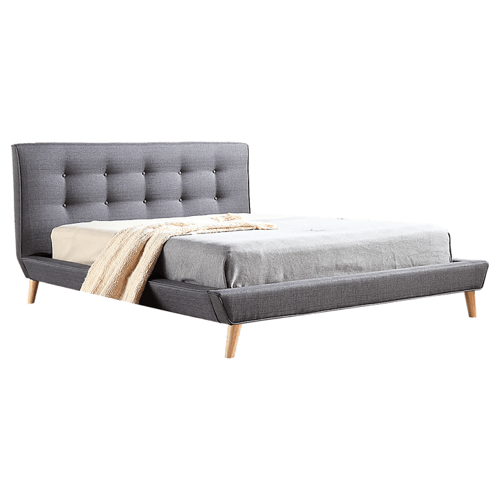 Deluxe Grey Queen Bed Frame | Greenora Living Australia