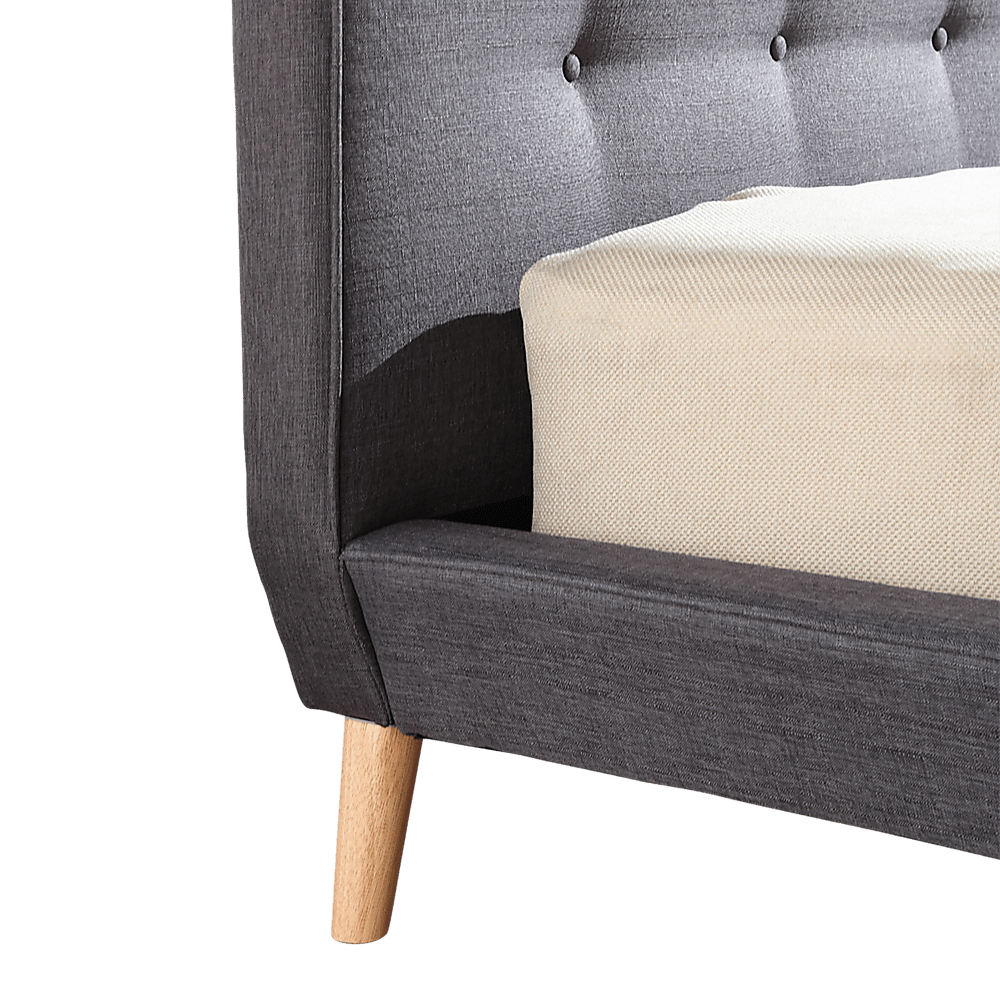 Deluxe Grey Queen Bed Frame | Greenora Living Australia
