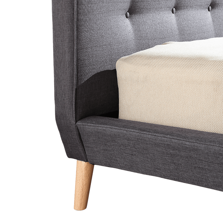 Deluxe Grey Queen Bed Frame | Greenora Living Australia