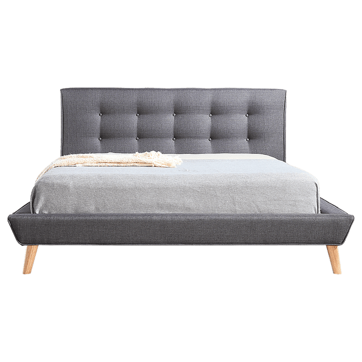 Deluxe Grey Queen Bed Frame | Greenora Living Australia