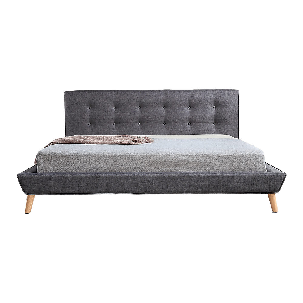 Deluxe Grey King Bed Frame | Greenora Living Australia
