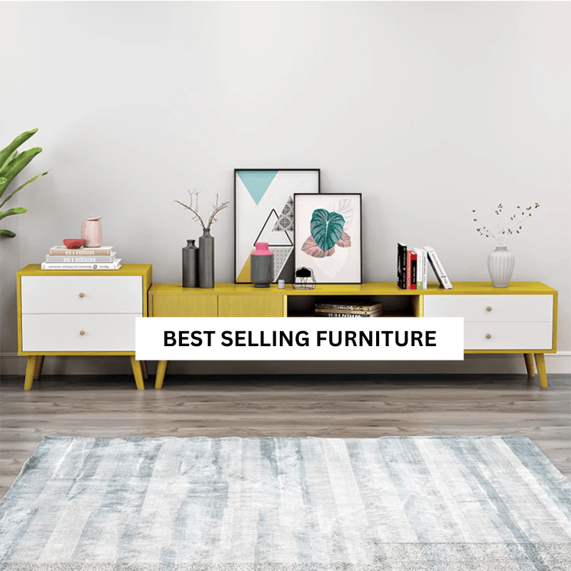 Ebony Trio 3-Piece Living Room Set – TV Stand, Coffee Table &amp; Side Table | Wenge MDF - Greenora Living