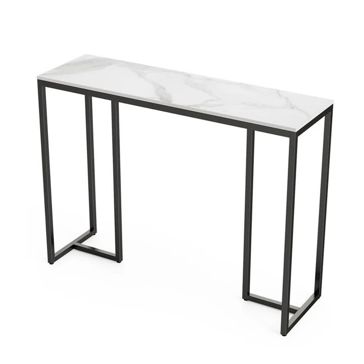 Aurelia White Sintered Stone Console Table 100cm – product view 3