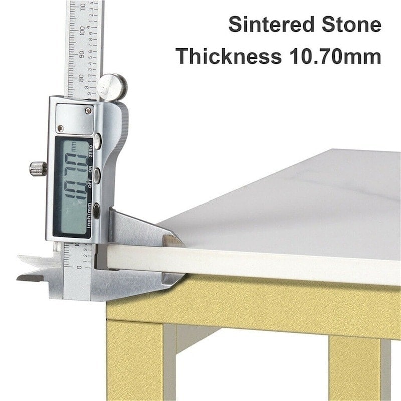Soleil Console Table – Sintered Stone Marble-Effect Top &amp; Gold Metal Legs | 100cm | White &amp; Gold - Greenora Living