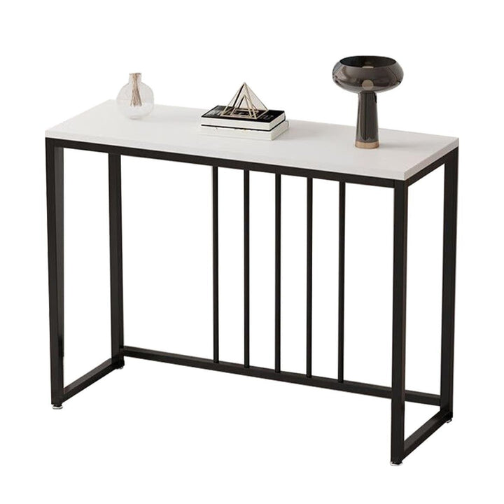 Siena White &amp; Black Sintered Stone Console Table 80cm – product view 3