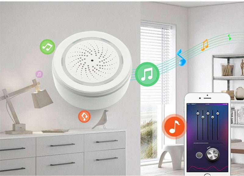 SafeSense™ Smart WiFi Siren Alarm | Strobe Light, Anti-Tamper &amp; USB Powered | Greenora Living Australia
