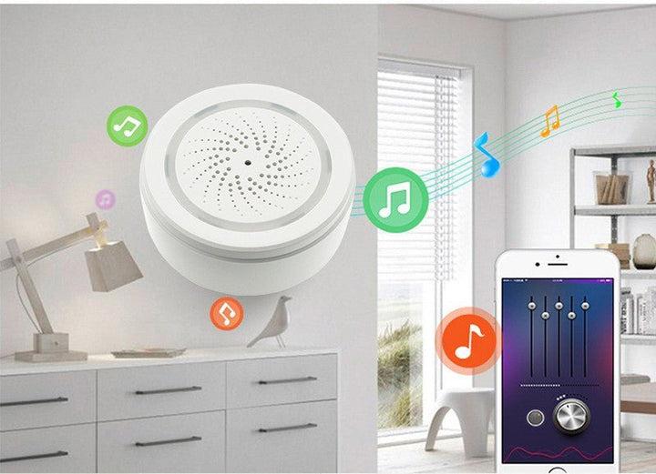 SafeSense™ Smart WiFi Siren Alarm | Strobe Light, Anti-Tamper &amp; USB Powered | Greenora Living Australia