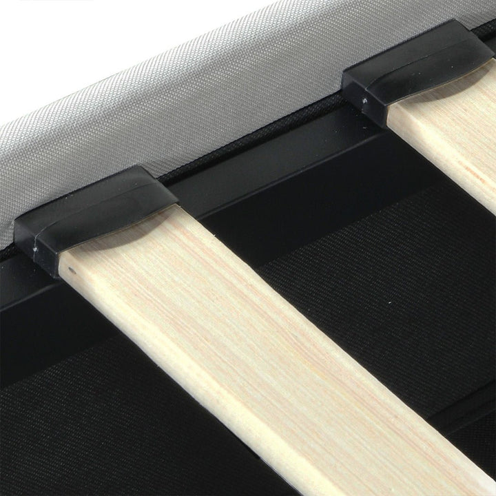 Crest Double Bed Frame | White PU Leather, RGB LED, 4 Storage Drawers &amp; USB Charging | Greenora Living Australia